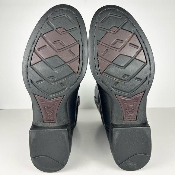 Ariat Heritage Roper Black Leather Cowboy Western Short Boot Women's Size 6 1/2 - Picture 13 of 13